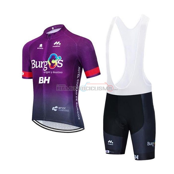 Abbigliamento Ciclismo Burgos BH Manica Corta 2020 Fuxia